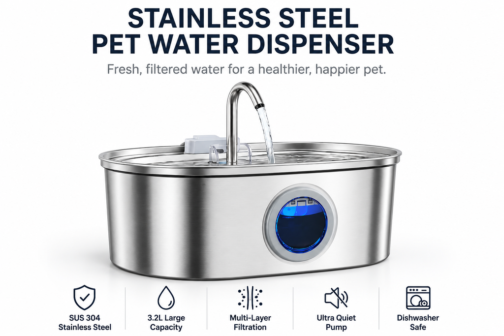 Stainless Steel Pet Water Dispenser