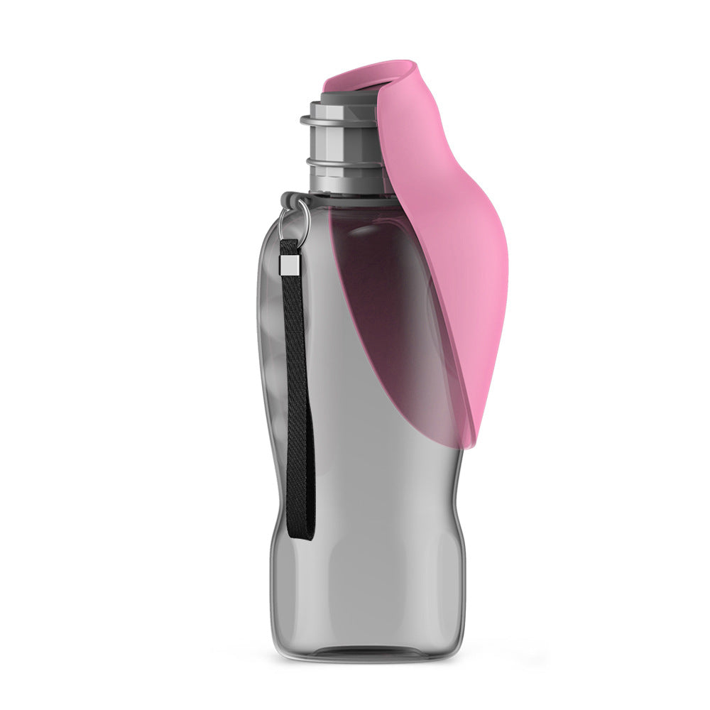 Portable Leaf-Shaped Dog Water Bottle for Outdoors