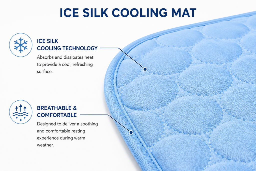 Cooling Pet Bed Mat for Cats and Dogs (Summer Use)
